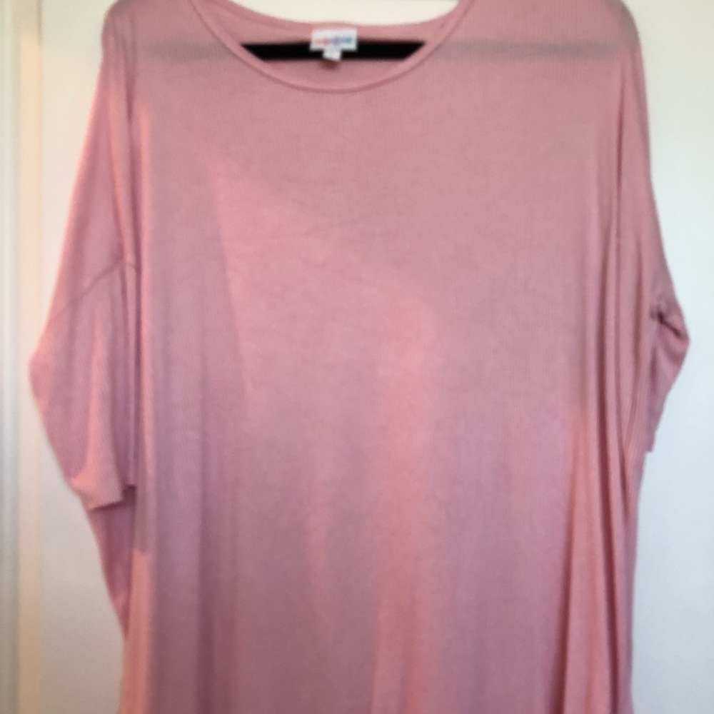 LuLaRoe Irma, ribbed, baby pink (lighter than pic)